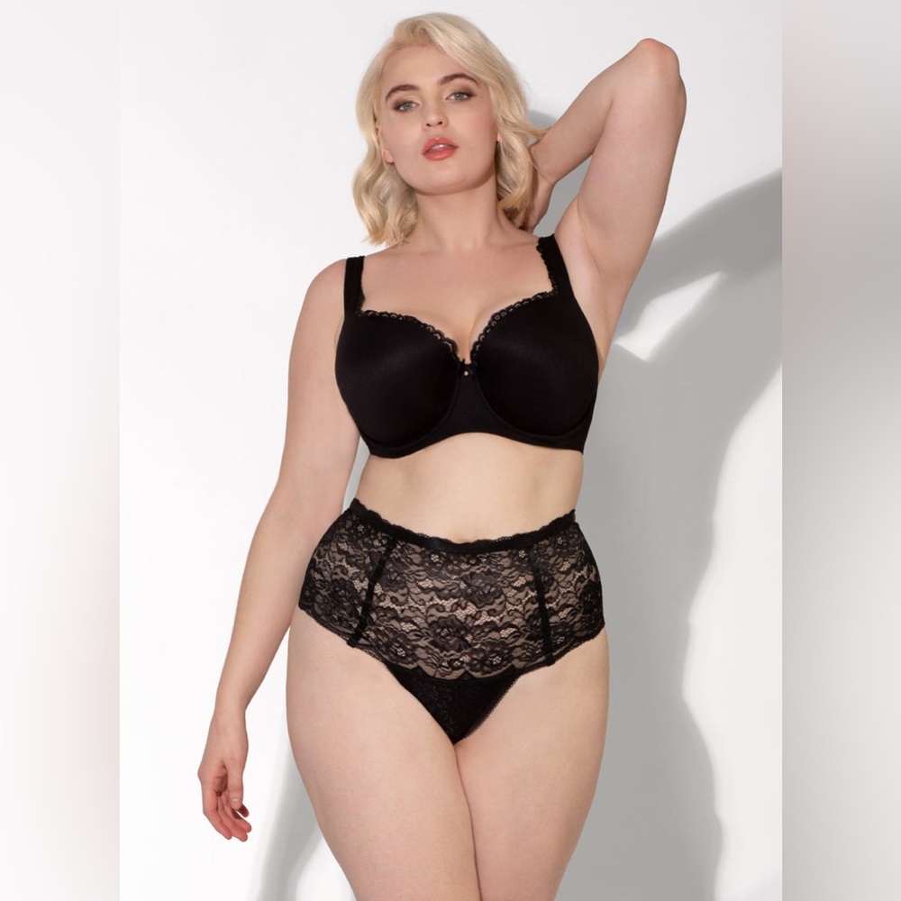5/$25 Smart & Sexy High Waist Lace Mesh Thong 5 NWT